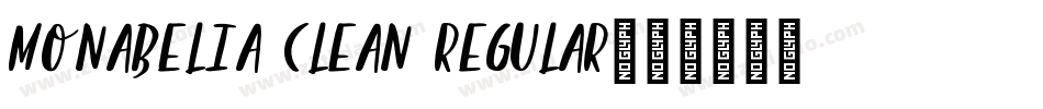 Monabelia Clean Regular字体转换